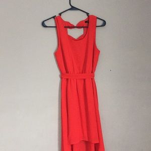Red High Low Dress